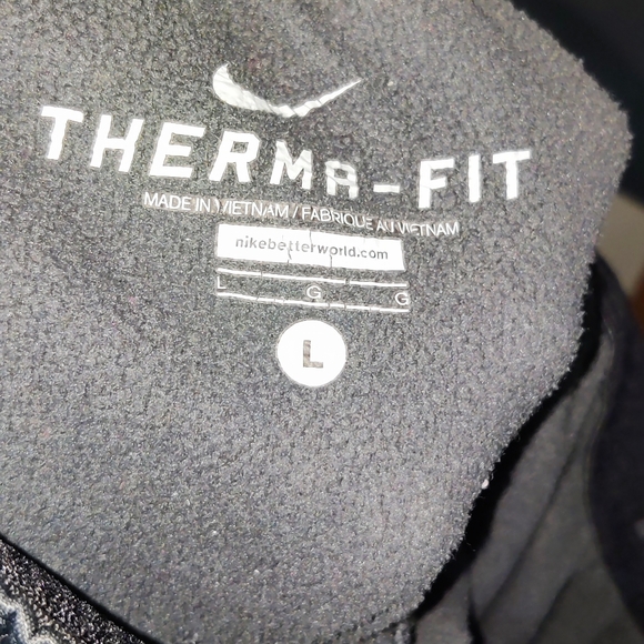Therma Fit Gray Nike Pants L - Picture 2 of 2